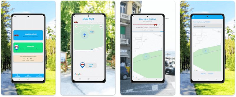 Få hjälp att hitta rätt på bilen med en app