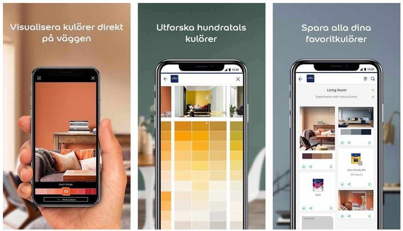Nordsjö Professional app för att måla om väggar