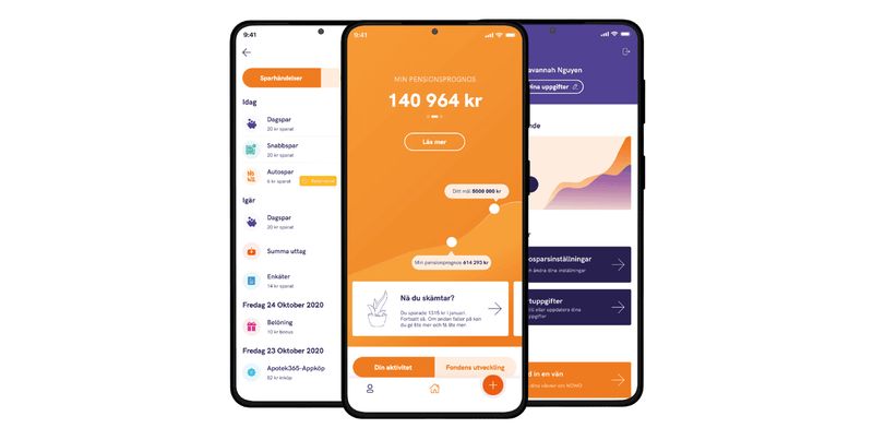 Nowo app för att spara långsiktigt